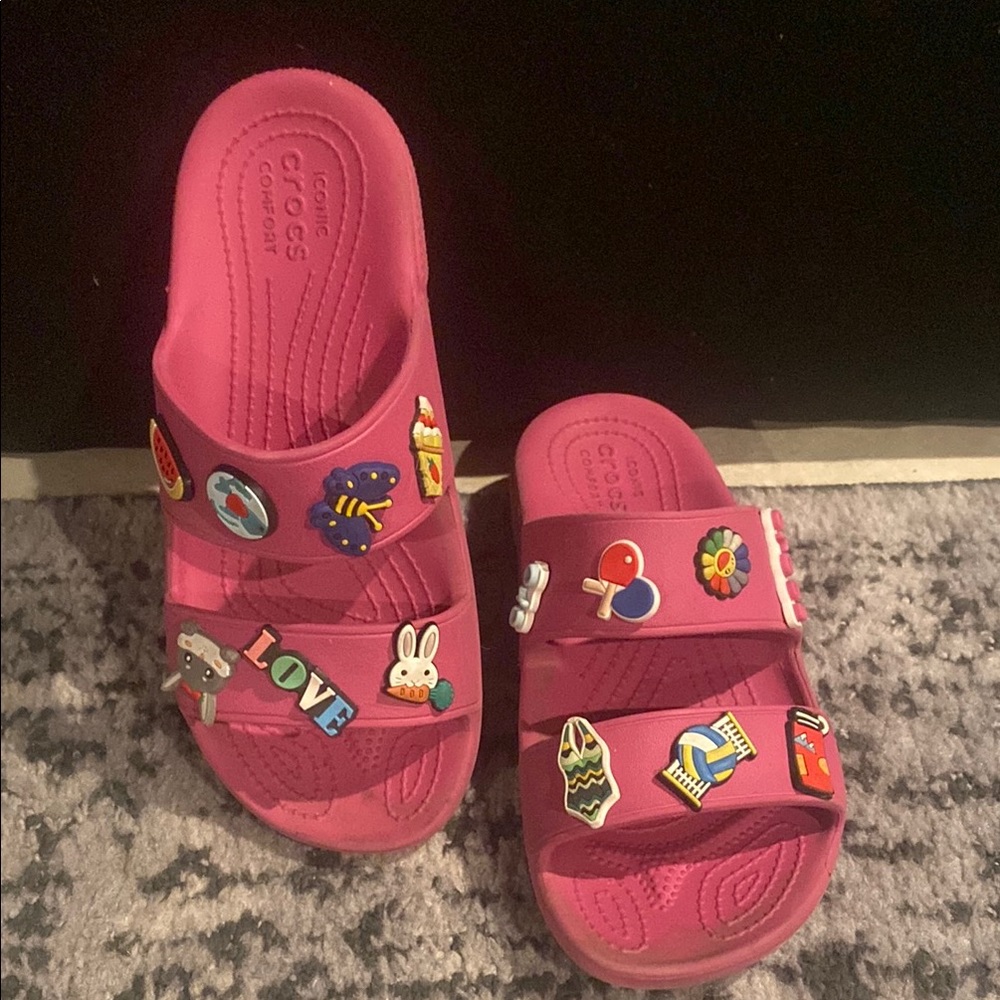 CROCS  Vibrant Sandals with Fun Charms